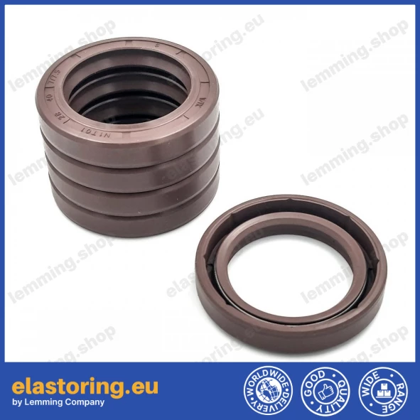 Pressure oil seal 28x40x7/7,5 N1T01 FPM [BABSL]